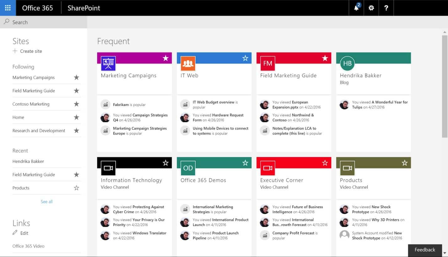 sharepoint-sites-interface