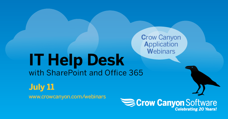 It Help Desk For Sharepoint Office 365 Crow Canyon Software