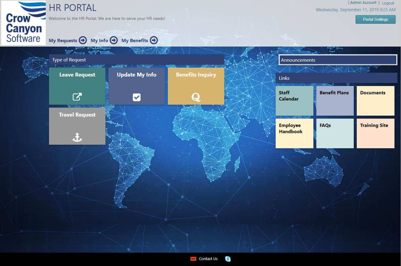 HR Portal Screen Shot