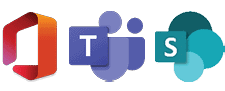 3logos_forApplicationPages Office 365 Microsoft 365 logos, Teams, SharePoint Logos