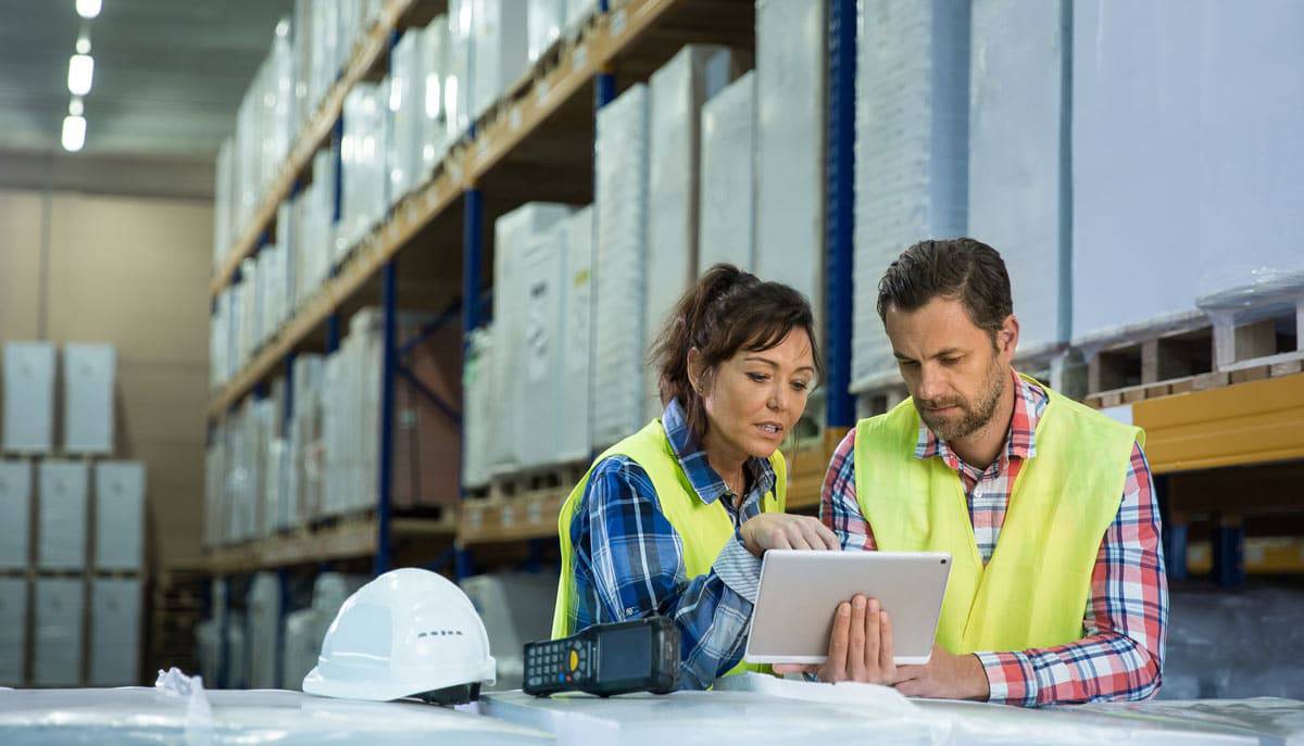 WorkOrder Work Order system being used by warehouse employees