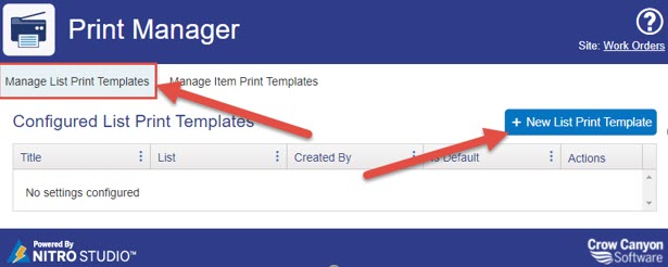 Printing SharePoint Lists