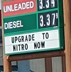 Upgrade to NITRO now sign