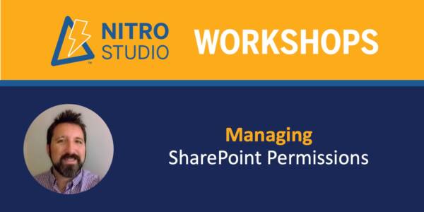 Managing SharePoint Permissions with NITRO Applications