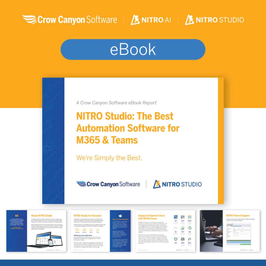 NITRO Studio: The Best Automation Software for M365 & Teams eBook