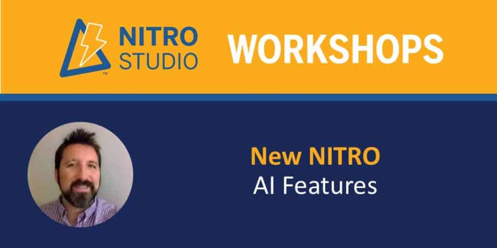 NITRO Studio Workshop: New NITRO AI Features