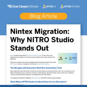 Nintex Migration: Why NITRO Studio Stands Out